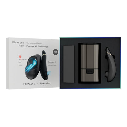 Arcwave x Womanizer - Pleasure Pair Ion Stroker and Premium 2 Clitoral Stimulator